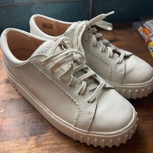 Clarks Women Mayhill Walk leather platform sneakers